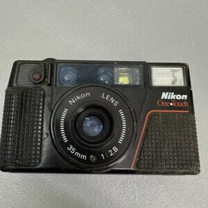 Nikon One Touch 35mm Film Camera 1:2.8 Lens - Parts only - Vintage